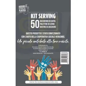 ZUCCHERO KIT SERVING PER 50 CAFFE'(ZUCCH/PAL/BICC)