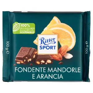 RITTER SPORT FONDENTE MANDORLE ARANCIA GR.100