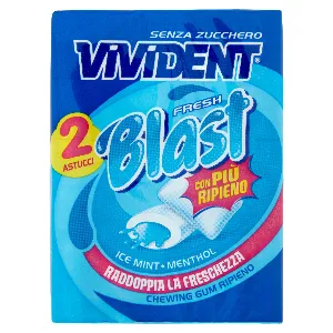 PERFETTI VIVIDENT FRESH BLAST BLUE X2 ASTUCCI
