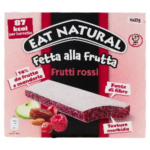EAT NATURAL BARRETTE SOFT FRUTTI ROSSI T4 GR.100