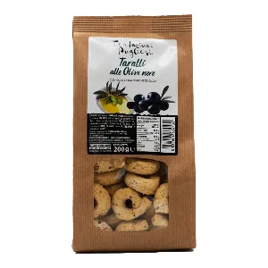 TENTAZIONI PUGLIESI TARALLI OLIVE NERE GR.200