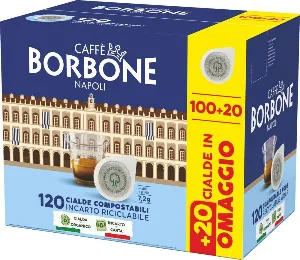 BORBONE 100 CIALDE MISCELA DECISA + 20 OMAGGIO