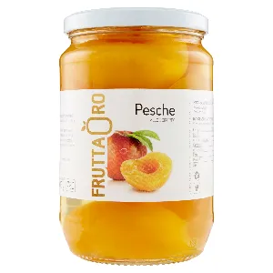 FRUTTA ORO PESCHE IN VASO ALLO SCIROPPO GR.680