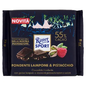 RITTER SPORT CACAO 55% FONDENTE LAMP&PIST GR.75