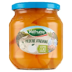 VALFRUTTA PESCHE SCIROPPATE VETRO GR.570