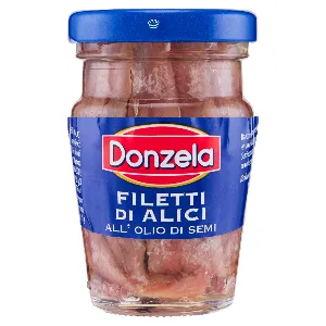 DONZELA FILETTI ALICI OLIO SEMI VASO GR.80